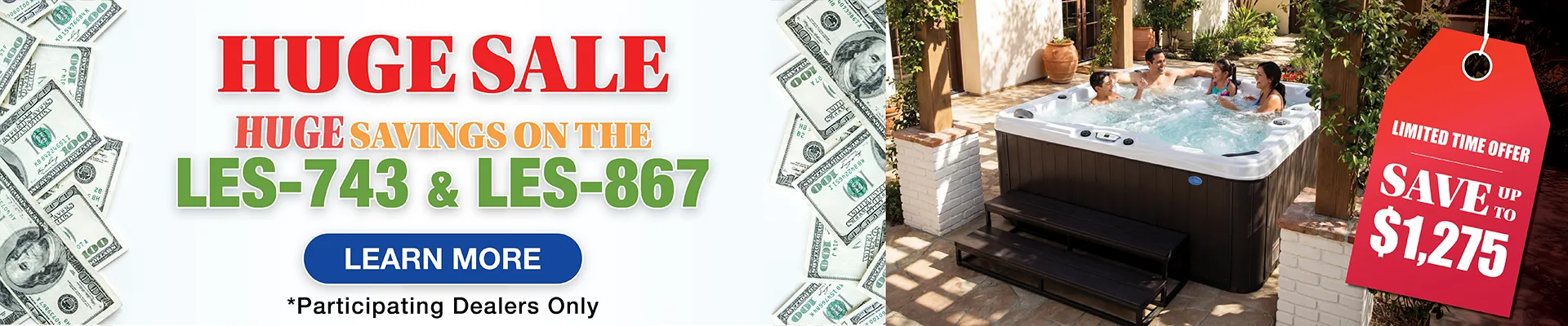 Calspas hot tub being used in a family setting - Burien